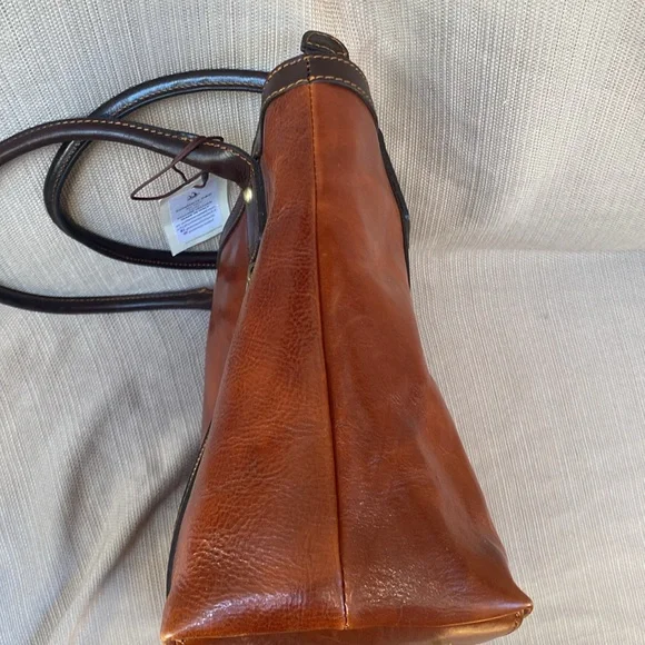 Pelletterie Firenze Cognac Italian leather handmade handbag - Picture 13 of 13